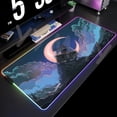 thumbnail image 4 of Alfombrilla de ratón RGB grande con paisaje lunar, alfombrilla de ratón LED para juegos, alfombrillas para jugador, alfombrillas de escritorio para PC, alfombrillas para teclado RGB XXL 35,4x15,7 pulg, 4 of 5