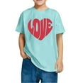 thumbnail image 4 of Jamicy Short Sleeve Tops for Kids 2025 New Summer Wear Love Heart Shirts for Kids Cute Valentines Blouse White Valentine Short Sleeve Tee Tops, 4 of 4