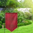 thumbnail image 2 of Wukai Vintage Burgundy Print Garden Flag 12.5x18 Inch Double Sided Sun-resistant Rain-resistant, Wrinkle-resistant Colorfast(Only Flag), 2 of 7