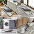 thumbnail image 6 of Gray White Marble Gold Wave Pattern Kitchen Rug Mat,Kitchen Runner Rugs Non Skid Washable,Decorative Kitchen Floor Mats for Kitchen,Sink,Laundry,17"x47.2", 6 of 7