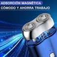 thumbnail image 2 of Mini afeitadora eléctrica de doble cabezal - Portátil, duración de batería de 60 minutos, ideal para viajes de negocios, 2 of 4