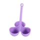 thumbnail image 5 of 2 x Rejilla para vaporera de huevos Organizador Soporte Bandeja Accesorios para cocinar al vapor Dispensador de almacenamiento Violeta 3 agujeros, 5 of 9