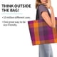 thumbnail image 2 of Easygdp Purple Yellow Buffalo Plaid Bolsas Tote para Mujer, Bolsos de Hombro para Viaje, Bolsos de Mano de Gran Capacidad para Compras y Trabajo, 2 of 8