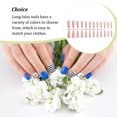 thumbnail image 3 of tredstone Faux Clou Set Français Style Scratch Résistant Press-on Ongles Couverture Complète Amovible Trimble Réglable Manucure Autocollants Type 16, 3 of 7