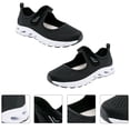 thumbnail image 4 of GOOHOCHY 1 par de zapatos deportivos de mujer de mediana edad, zapatos transpirables de malla, zapatos casuales (negro), 4 of 7