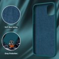 thumbnail image 5 of iPhone 11 Pro Max Case, Slim Liquid Silicone Case Compatible with iPhone 11 Pro Max 6.5 Inch, Full Body Microfiber Lining Protective Case (Blackish Green), 5 of 6