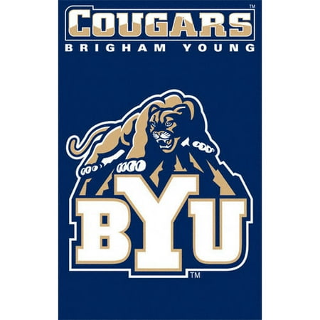 NCAA - BYU Cougars 2-Sided Applique Banner Flag