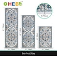 thumbnail image 2 of Farmhouse Kitchen Rugs Sets of 3 Non Slip Washable Kitchen Rugs and Mats Boho Kitchen Mats for Floor Kitchen Runner Rug Kitchen Carpet Rug Runner for Hallways Kitchen Laundry, 2 of 6