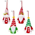 thumbnail image 3 of D-GROEE Gnome Christmas Ornaments with Led Light, 2PCS Xmas Gnomes Plush Doll, Santa Table Ornaments, Lighting Hanging Christmas Tree Decorations Home Decor, 3 of 8