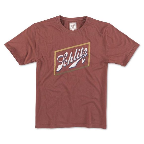 Schlitz 49854-L Schlitz Beer Red Mens Logo T-Shirt - Large