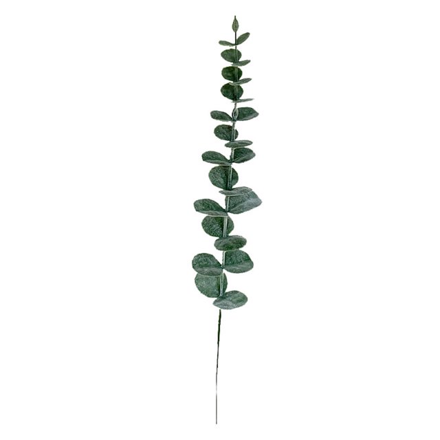 Bewildely Hojas artificiales de boda elegantes de 12 piezas para decoración de jardín, hogar, boda, fiesta, respetuoso con el medio ambiente Decoración Verde oscuro-escarcha