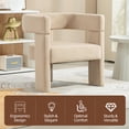 thumbnail image 6 of Finnhomy Modern Velvet Barrel Dining Chairs, Set of 1, 6 of 6