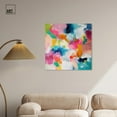 thumbnail image 3 of Gossamer Colors Canvas Modern Colorful Print by Art Remedy, Gallery Wrapped, 30" x 30", 3 of 7