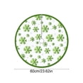 thumbnail image 3 of Yeciiwht Christmas Tree Skirt - 24 inch Tree Skirt with Xmas Themed Print, Festive Tree Base Cover Soft Tree Collar for Holiday & Party Decoration, 3 of 6