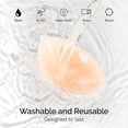 thumbnail image 6 of 2 Pairs Adhesive Sticky Bra Push Up, Silicone Strapless Bras for Women with Reusable Nipple Covers for Backless Dresses, C, 6 of 7