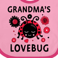 thumbnail image 4 of Inktastic Valentine's Day Grandma's Lovebug Girls Baby Bib, 4 of 4