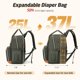 thumbnail image 2 of Mochila Tonyeee Bolsa para Pañales Expandible Verde 25-37L, 2 of 7