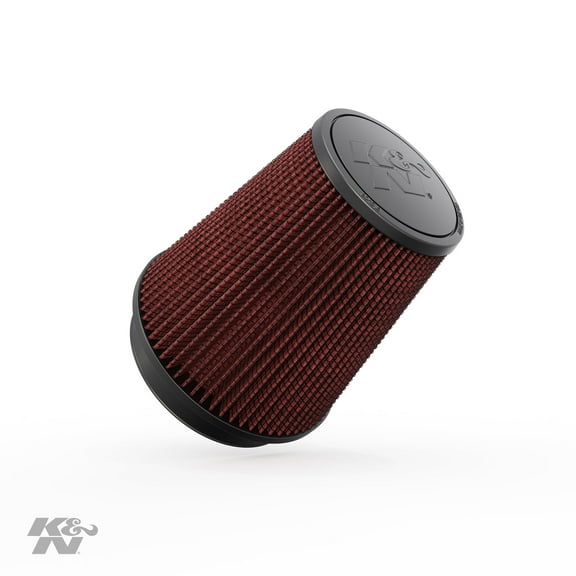 K&N Universal Clamp-On Engine Air Filter: Washable and Reusable: Round Tapered; 5 in (127 mm) Flange ID; 7 in (178 mm) Height; 6.5 in (165 mm) Base; 4.375 in (111 mm) Top , RU-2800