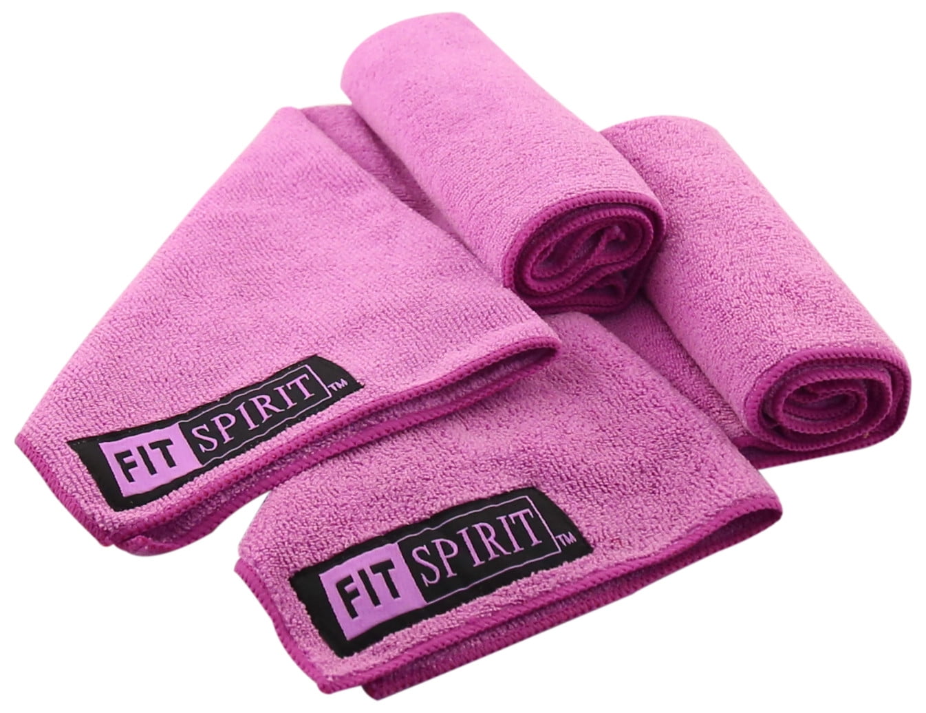Fit Spirit Set of 2 Super Absorbent Microfiber Non Slip Skidless Sport