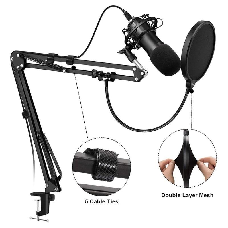 for Professional Streaming, Voice-Over, Recording, Games Mic Bracket Holders