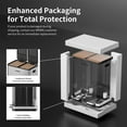 thumbnail image 3 of MRBIN Dual Trash Can Recycling Bin Combo Stainless Steel, 60L / 16gal Large Kitchen Garbage Pail with Lid, 2 x 8 Gallon (2 x 30 Liter) Tall Large Step Rectangle Double Compartment Sided Waste Basket, 3 of 11