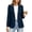 Navy, variant on IUYRTFE Women's Solid Color Long Sleeve Blazer with Button and Pockets Casual Lapel Collar Work Jacket