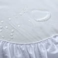 thumbnail image 3 of Sleepgram Breathable Sweat Proof Cotton Mattress Protector, King, White, 3 of 7