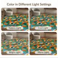 thumbnail image 7 of ODIKA 8'x10' Washable Area Rug Durable, Non-Slip Mid Funky Century Segmented Contrast Statement Bold Vibrant Abstract for Living Room, Under Sectional, Family, 7 of 7
