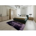 thumbnail image 5 of Ahgly Company Machine Washable Indoor Rectangle Abstract Night Black Area Rugs, 6' x 9', 5 of 7