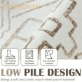 thumbnail image 3 of Rugking Area Rug 2X3 Hallway Taupe Modern Geometric Mat Contemporary Soft Kids Rug Indoor Door Mat Non Slip Moroccan Carpet Kitchen Bedroom Dining Room, 3 of 6