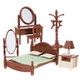 thumbnail image 1 of 1 Ensemble Meubles de Chambre de Maison de Poupée Meubles de Poupées Miniatures Modèle de Meubles Mini Maison Accessoire de Scène, 1 of 9