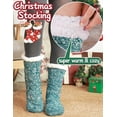 thumbnail image 2 of Slipper Fuzzy Socks for Women Fluffy Cozy Cabin Winter Warm Soft Fleece Comfy Thick Socks with Grips 1Pairs, 2 of 6