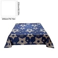 thumbnail image 3 of Sábana plana con estampado de estrellas – Sábana de poliéster suave, transpirable y que no da sensación de bochorno, no se adhiere al pelo de las mascotas, fácil de limpiar, ideal para dormit, 3 of 6