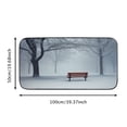 thumbnail image 5 of ONETECH Snowy Trees Bench Doormat Entrance Mat Non-Slip Durable for Home Entrance 19.68*39.37 in, 5 of 6