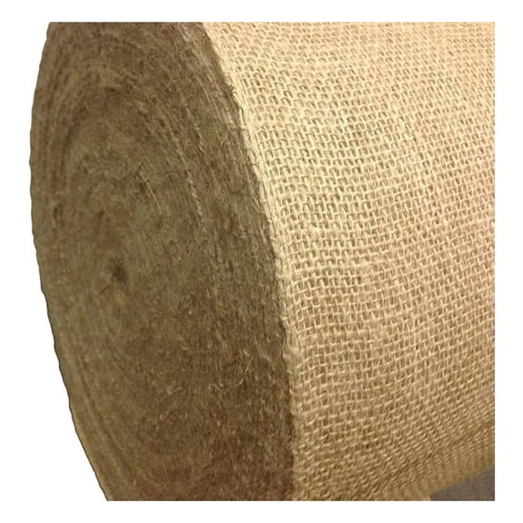 60" Wide 100% Natural Jute Upholstery Burlap Roll - 10 Yards