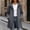 Dark Gray, variant on Women's Mid Length Hooded Rain Trench Coat Drawstring Waist Full Zip Snap Button Windproof Jacket Shell for Outdoor White