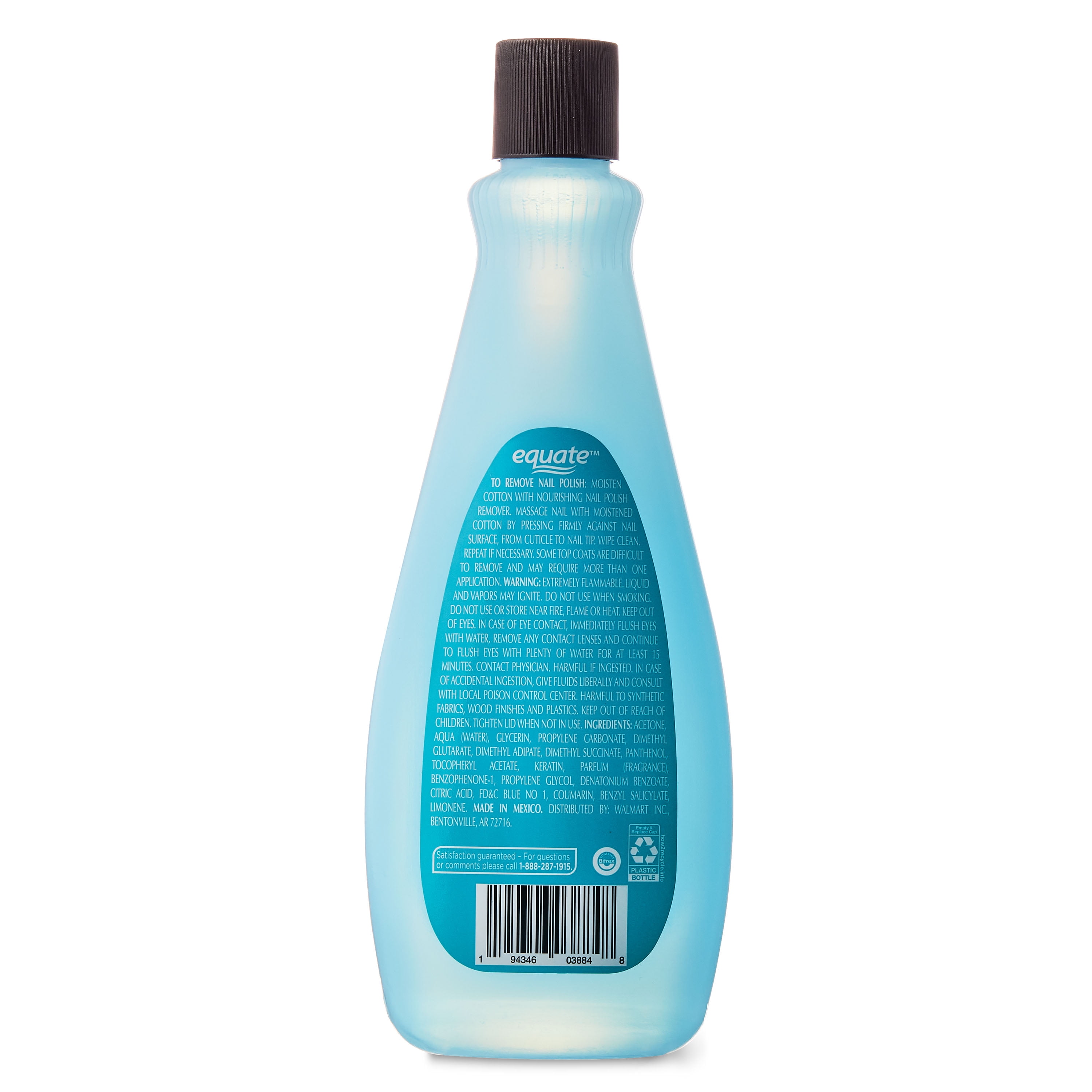 Equate Nourishing Nail Polish Remover, 10 fl oz