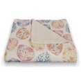 thumbnail image 3 of Creative Products Colorful Floral Easter Eggs 50 x 60 Coral Fleece Blanket, 3 of 3