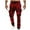 Red, variant on Tdoqot Mens Pants Slim Fit Casual Straight Leg With Pockets Mens Sweatpants Gray Size L