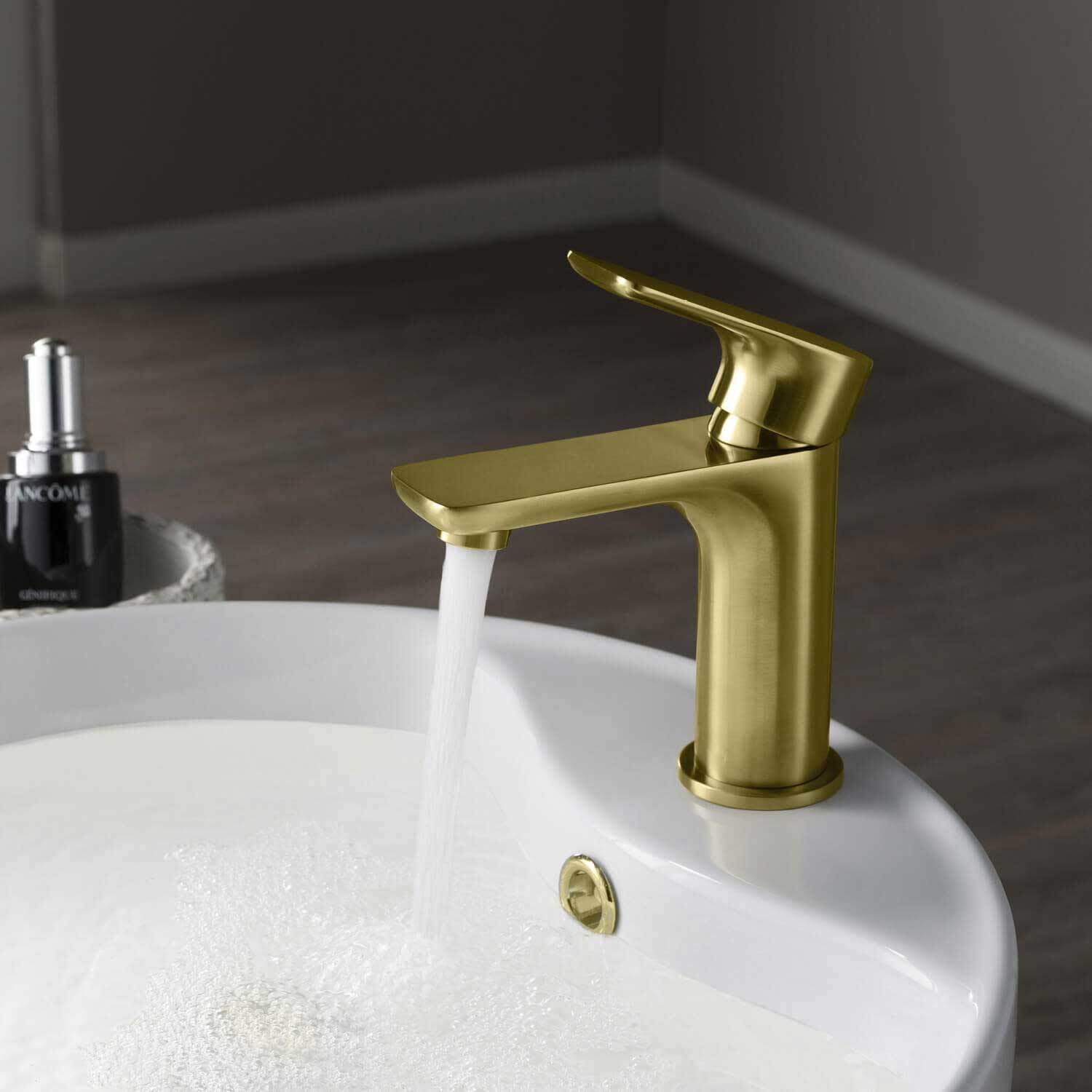Kibi Tender Single Handle Bathroom Vanity Sink Faucet with Pop Up Drain