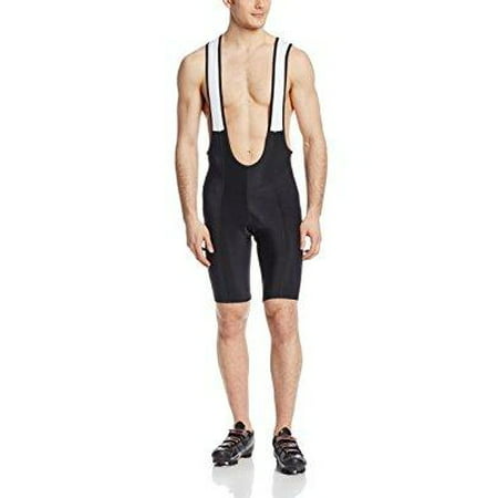 bdi men's tech mesh bib cycling shorts, black,