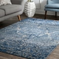 thumbnail image 2 of nuLOOM Shaded Blue Sun Area Rug, 6' 7" x 9', Silver, 2 of 5