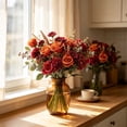 thumbnail image 5 of WWV 7 Branch Artificial Flower Bouquet Faux Silk Rose Hydrangea Chrysanthemum Floral Bush for Vase Wedding Party Table Centerpiece Home Decor Gift, 5 of 6