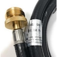 thumbnail image 5 of 4' LP Propane Gas Hose Assembly Outlet- 1" -20 UNF thread size Inlet- QCC Connector Fitting High or Low Pressure for LP Gas Tanks RV BBQ Grills Heaters - Conector de manguera de camping, 5 of 6