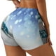 thumbnail image 1 of Fotbe Christmas Snowman In The Snow Shorts Sin Costuras – Shorts Deportivos de Cintura Alta para Mujer, Elásticos para Gimnasio, Yoga, Running o Ciclismo-XX-Large, 1 of 8
