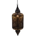 thumbnail image 2 of Northlight 35" Black and Gold Moroccan Style Hanging Lantern Ceiling Light Fixture, 2 of 3