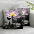 thumbnail image 3 of Creowell Flower Black and White Pillow Cushion Covers for Sofa Couch Bedroom Car Chair Home Decor High-Quality 1PC 18x18in, 3 of 5