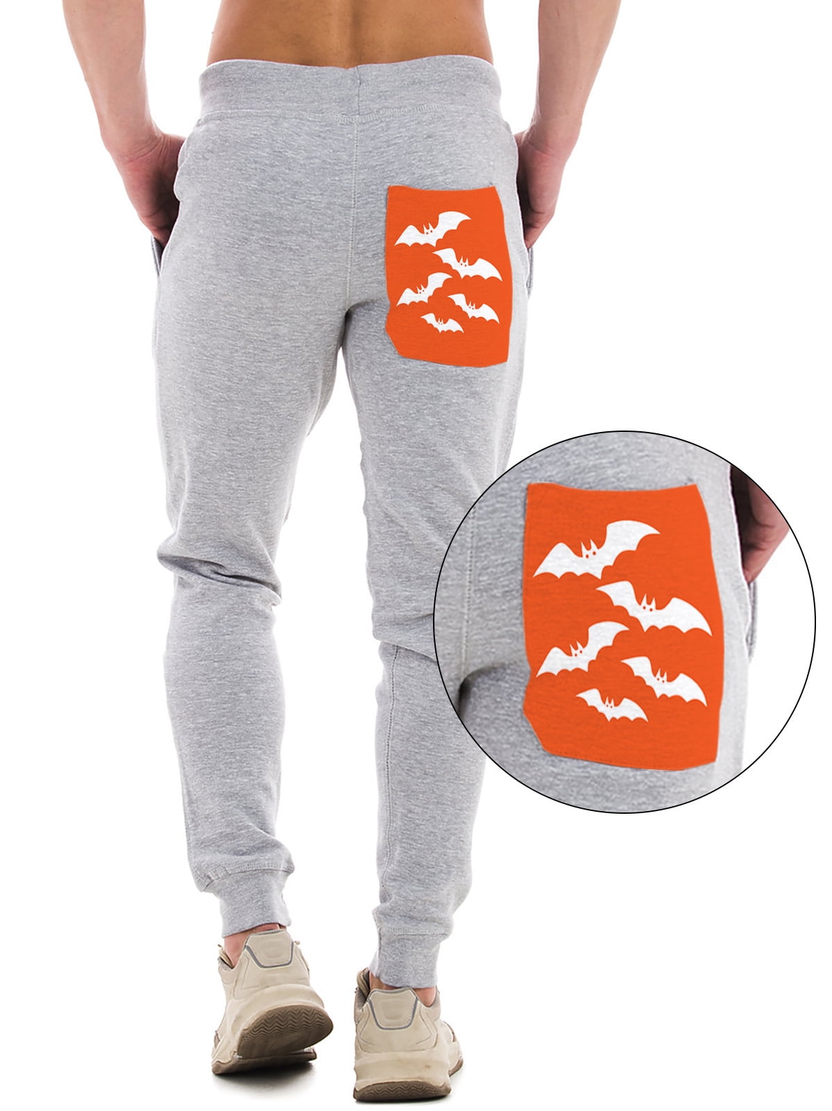 halloween sweatpants half and half
