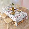 thumbnail image 3 of White Christmas Tree Pattern Rectangle Tablecloth 60"x120",Waterproof Polyester Rectangle Table Cloth, Wipeable Spillproof Polyester Tablecloth for Dining, Camping, Indoor and Outdoor, 3 of 6