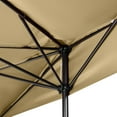 thumbnail image 3 of ABCCANOPY 9FT Patio Half Umbrella With Crank Handle, Khaki, 3 of 7